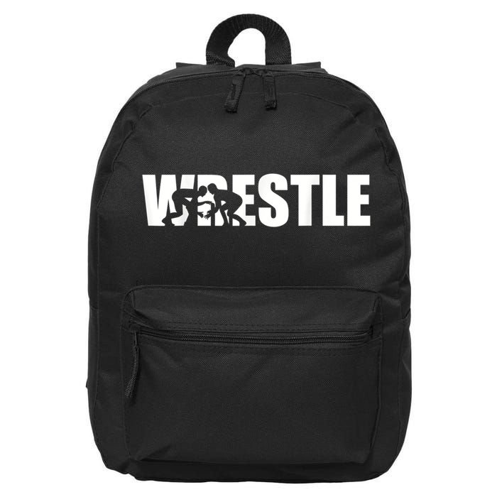 Wrestle Wrestling 16 in Basic Backpack