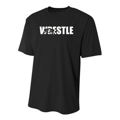 Wrestle Wrestling Youth Performance Sprint T-Shirt