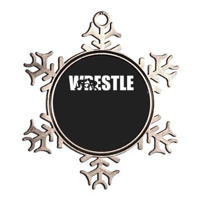 Wrestle Wrestling Metallic Star Ornament