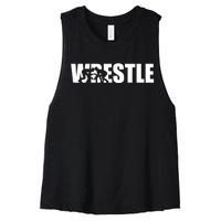 Wrestle Wrestling Women's Racerback Cropped Tank