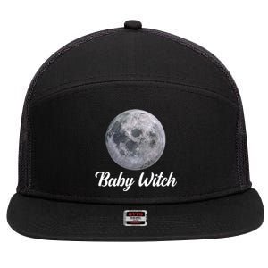 Witch Witchcraft Wicca Pagan Witches Moon Astrology Gift 7 Panel Mesh Trucker Snapback Hat