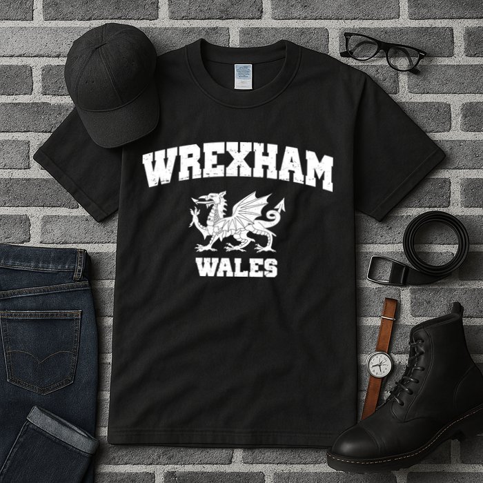 Wrexham Wales Welsh Flag Cymru Tall T-Shirt