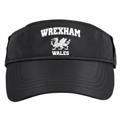 Wrexham Wales Welsh Flag Cymru Adult Drive Performance Visor