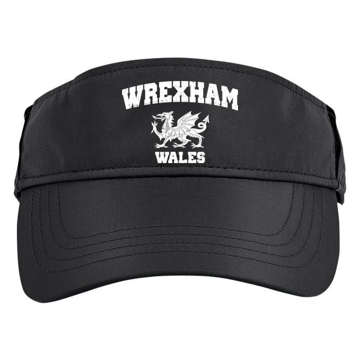 Wrexham Wales Welsh Flag Cymru Adult Drive Performance Visor