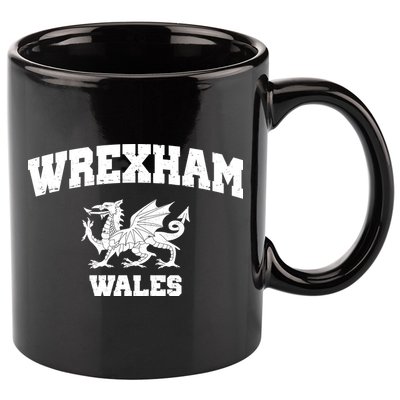 Wrexham Wales Welsh Flag Cymru 11oz C Handle Ceramic Mug