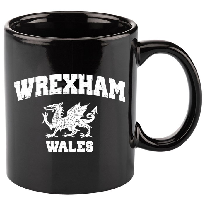 Wrexham Wales Welsh Flag Cymru 11oz C Handle Ceramic Mug