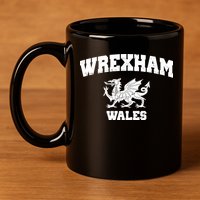 Wrexham Wales Welsh Flag Cymru 11oz C Handle Ceramic Mug