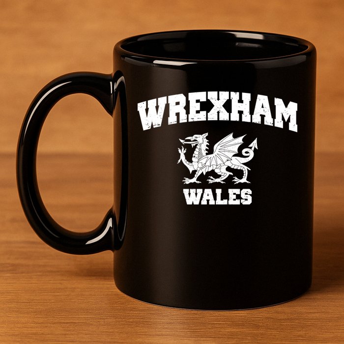 Wrexham Wales Welsh Flag Cymru 11oz C Handle Ceramic Mug