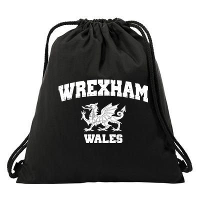 Wrexham Wales Welsh Flag Cymru Drawstring Bag