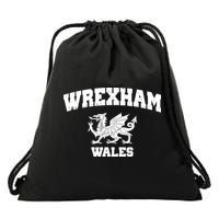 Wrexham Wales Welsh Flag Cymru Drawstring Bag