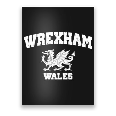 Wrexham Wales Welsh Flag Cymru Poster