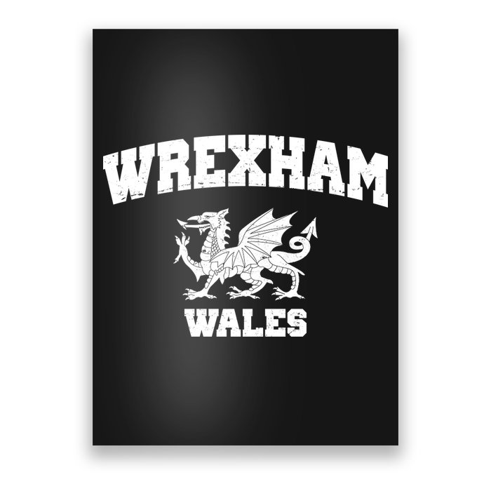Wrexham Wales Welsh Flag Cymru Poster