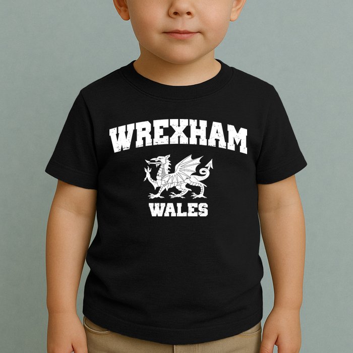 Wrexham Wales Welsh Flag Cymru Toddler T-Shirt