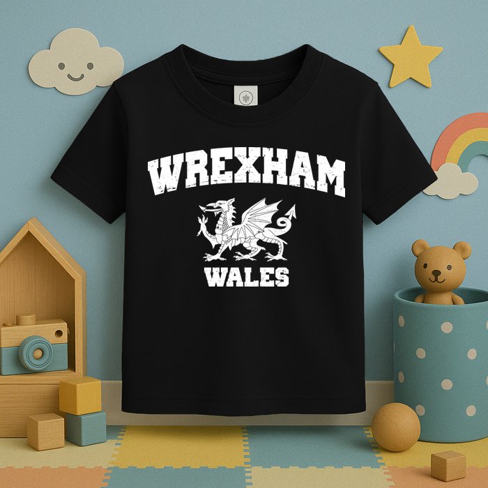 Wrexham Wales Welsh Flag Cymru Toddler T-Shirt