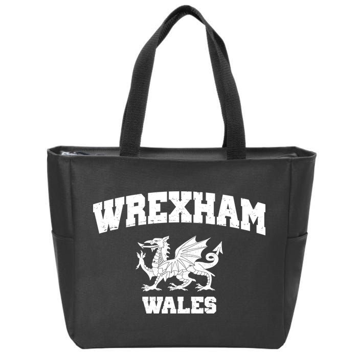 Wrexham Wales Welsh Flag Cymru Zip Tote Bag