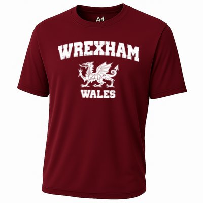 Wrexham Wales Welsh Flag Cymru Cooling Performance Crew T-Shirt