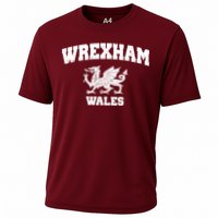 Wrexham Wales Welsh Flag Cymru Cooling Performance Crew T-Shirt