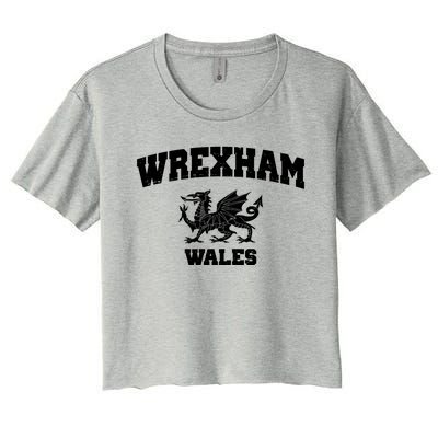 Wrexham Wales Welsh Flag Cymru Women's Crop Top Tee