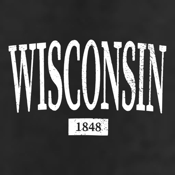 Wisconsin Wisconsin Wisconsin 7 Panel Mesh Trucker Snapback Hat