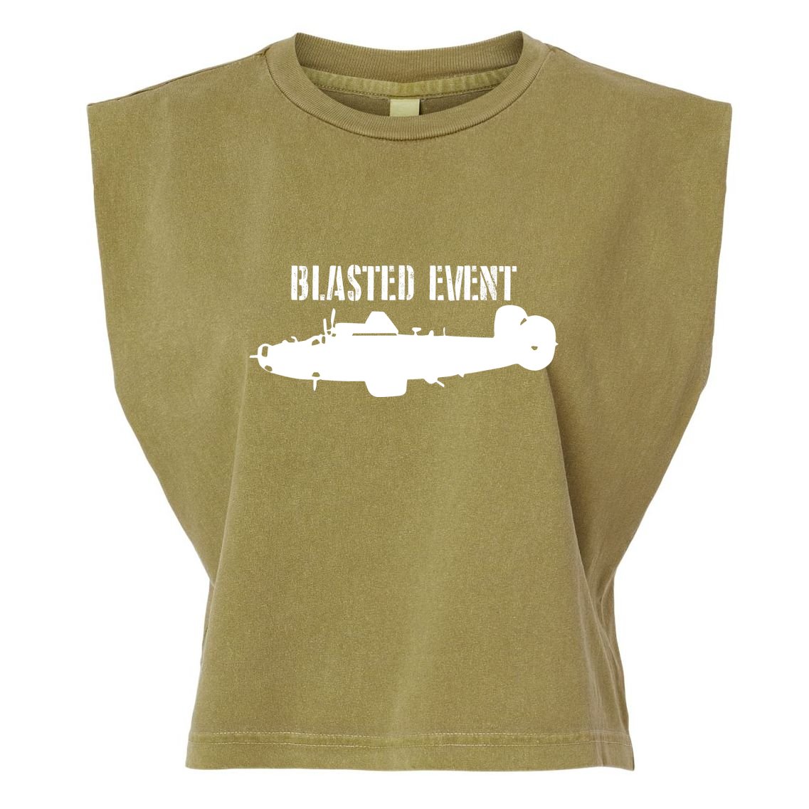 World War Wisdom Blasted Event Garment-Dyed Women's Muscle Tee