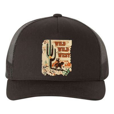 Wild Wild West Western Life Southwest Desert Vibes Cactus Yupoong Adult 5-Panel Trucker Hat