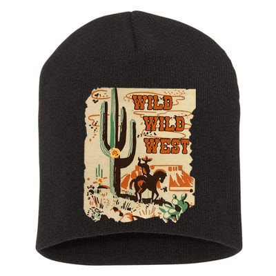 Wild Wild West Western Life Southwest Desert Vibes Cactus Short Acrylic Beanie