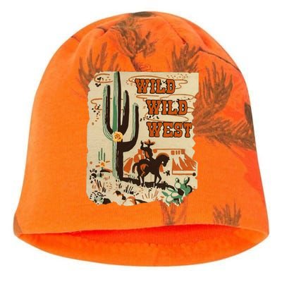 Wild Wild West Western Life Southwest Desert Vibes Cactus Kati - Camo Knit Beanie