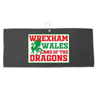 Wrexham Wales Welsh Gifts Large Microfiber Waffle Golf Towel