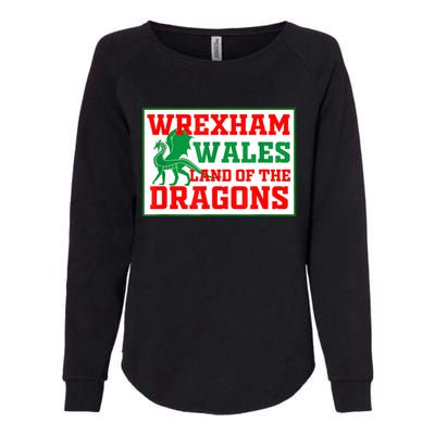 Wrexham Wales Welsh Gifts Womens California Wash Sweatshirt