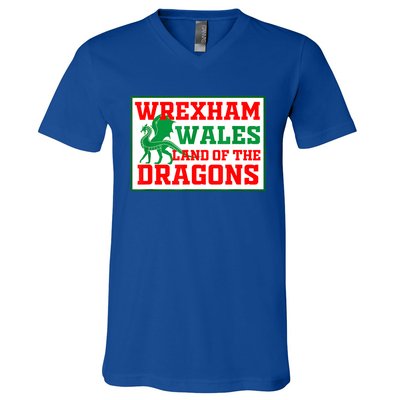 Wrexham Wales Welsh Gifts V-Neck T-Shirt