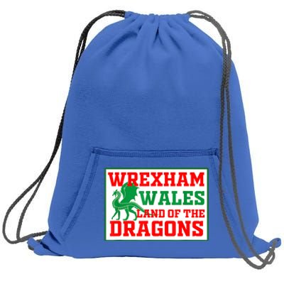 Wrexham Wales Welsh Gifts Sweatshirt Cinch Pack Bag