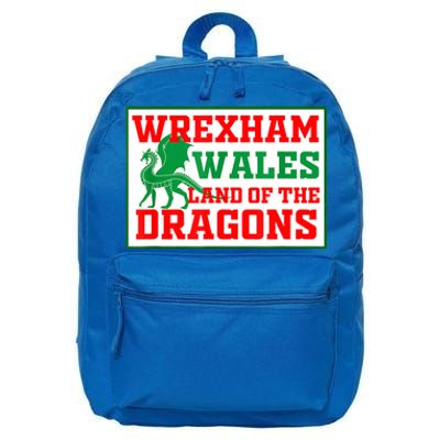 Wrexham Wales Welsh Gifts 16 in Basic Backpack