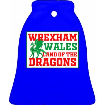 Wrexham Wales Welsh Gifts Ceramic Bell Ornament