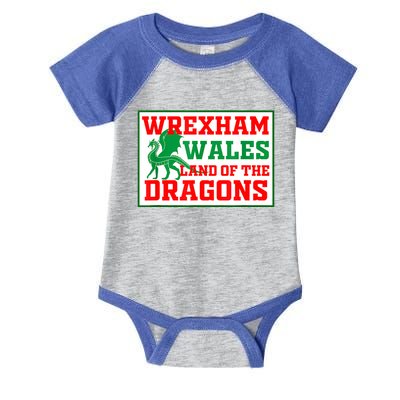 Wrexham Wales Welsh Gifts Infant Baby Jersey Bodysuit