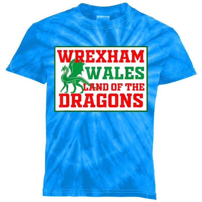 Wrexham Wales Welsh Gifts Kids Tie-Dye T-Shirt