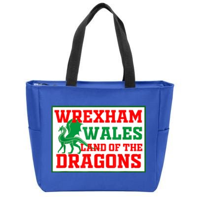 Wrexham Wales Welsh Gifts Zip Tote Bag