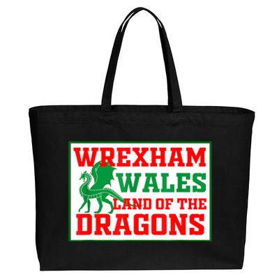 Wrexham Wales Welsh Gifts Cotton Canvas Jumbo Tote