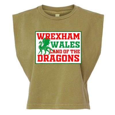 Wrexham Wales Welsh Gifts Garment-Dyed Women's Muscle Tee