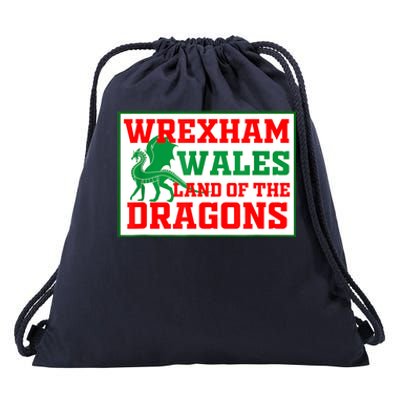 Wrexham Wales Welsh Gifts Drawstring Bag