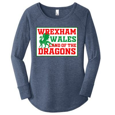 Wrexham Wales Welsh Gifts Women's Perfect Tri Tunic Long Sleeve Shirt