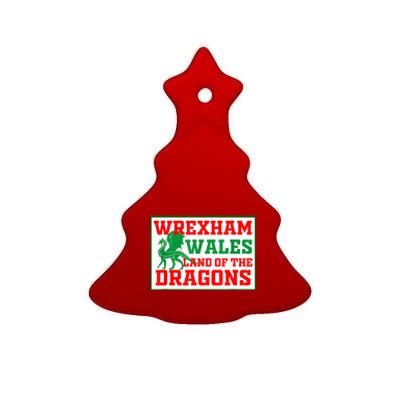 Wrexham Wales Welsh Gifts Ceramic Tree Ornament