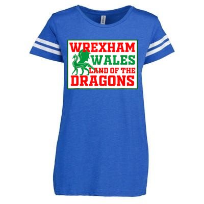 Wrexham Wales Welsh Gifts Enza Ladies Jersey Football T-Shirt