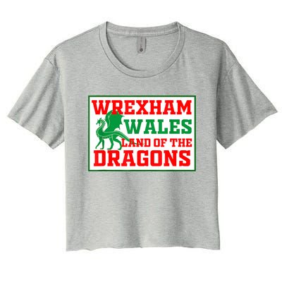 Wrexham Wales Welsh Gifts Women's Crop Top Tee