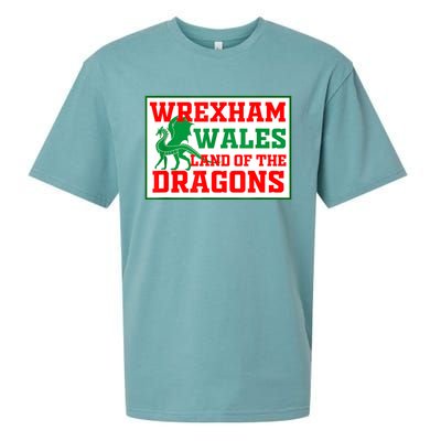 Wrexham Wales Welsh Gifts Sueded Cloud Jersey T-Shirt