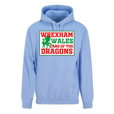 Wrexham Wales Welsh Gifts Unisex Surf Hoodie