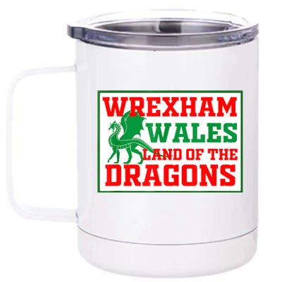 Wrexham Wales Welsh Gifts 12 oz Stainless Steel Tumbler Cup