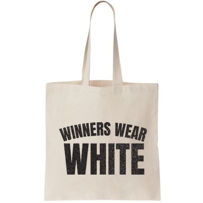 Winners Wear White Team Spirit Game Competition Color Retro Bag