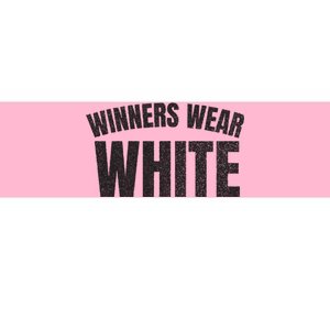 Winners Wear White Team Spirit Game Competition Color Retro Bumper Sticker