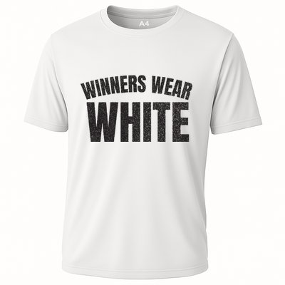 Winners Wear White Team Spirit Game Competition Color Retro Performance Shirt