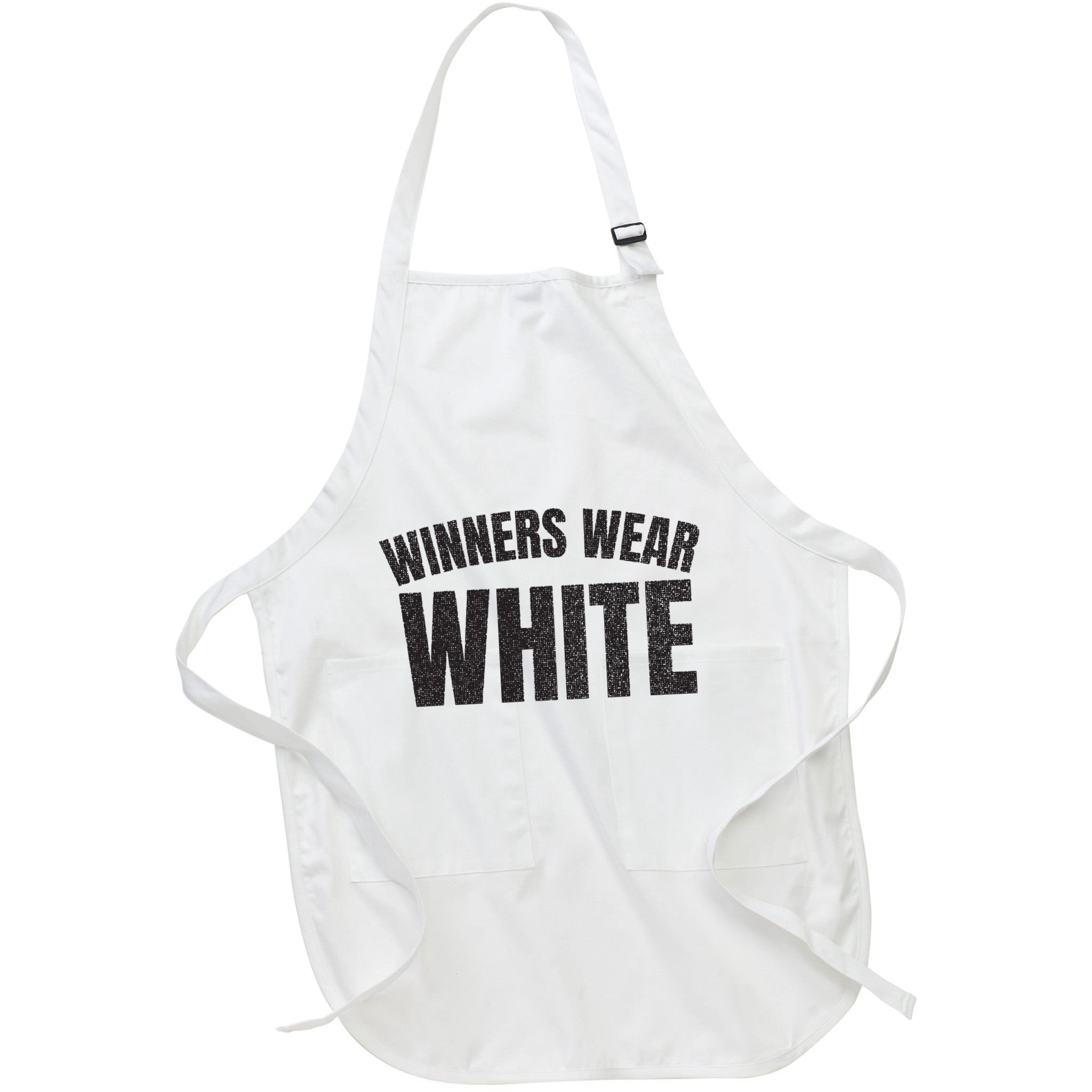 Winners Wear White Team Spirit Game Competition Color Retro Apron